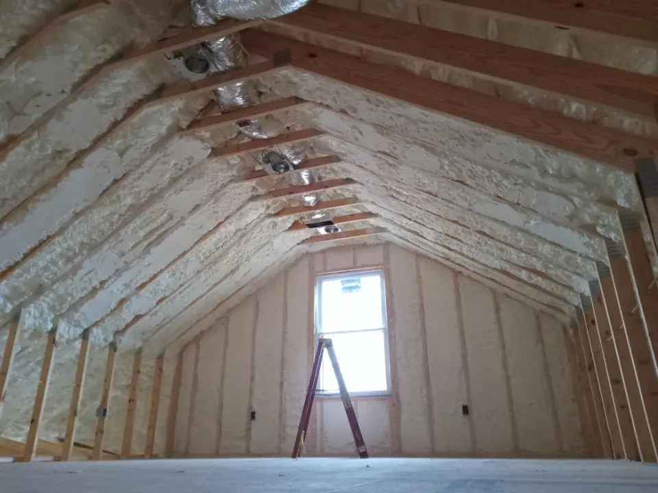 Spray foam roofing application for Crawl Space Insulation project in Waipio Acres